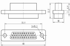 CDb Crimp contact connectors Connectors Plug