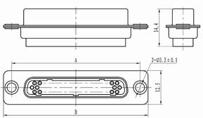 CDb Crimp contact connectors Connectors Receptacle