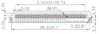 right angle contact for PCB plug Connectors Product Outline Dimensions