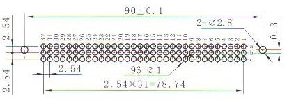 in-line contact for PCB receptacle   Connectors Product Outline Dimensions