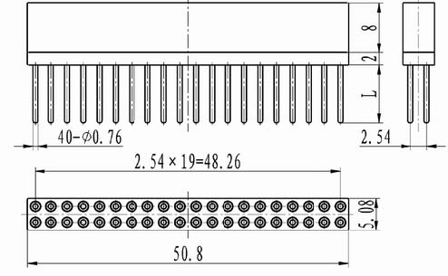 J56 series Connectors Product Outline Dimensions