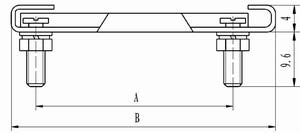 J18Retaining Member accessories for moving Connectors Product Outline Dimensions