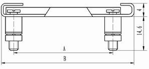 J18Retaining Member accessories for moving Connectors Product Outline Dimensions