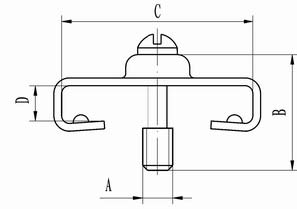 J18male thread locking accessories Connectors Product Outline Dimensions