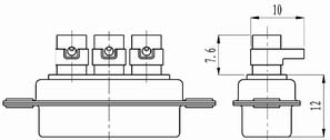 J18 Combination connectors with special contacts Connectors Introduction of high frequency contact