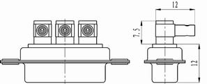 J18 Combination connectors with special contacts Connectors Introduction of high frequency contact