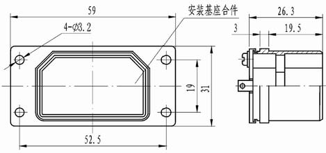 J16 single rectangular connectors Connectors Shell Accessories