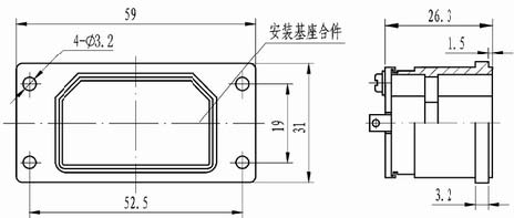 J16 single rectangular connectors Connectors Shell Accessories