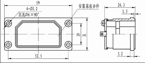 J16 single rectangular connectors Connectors Shell Accessories