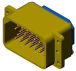 J16 single rectangular connectors Connectors Shell Accessories