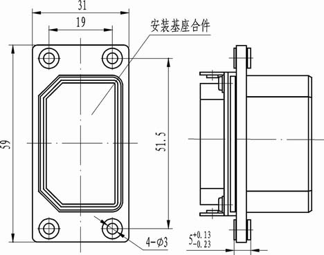 J16 single rectangular connectors Connectors Shell Accessories