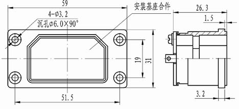 J16 single rectangular connectors Connectors Shell Accessories