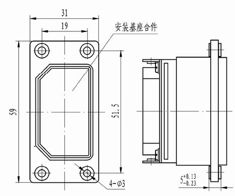 J16 single rectangular connectors Connectors Shell Accessories