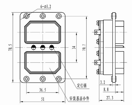 J16 double rectangular connectors Connectors Shell Accessories