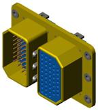 J16 double rectangular connectors Connectors Shell Accessories