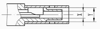 J16 tailend dimensions of crimp contact foundation accessories high frequency contacts Connectors Tailend dimensions of high frequency contact