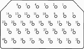 J16 foundation accessories Connectors Contact Arrangement and The Picture