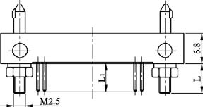 Type TX installation accessories and variations for contact tail end Connectors Product Outline Dimensions