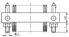 Type TX installation accessories and variations for contact tail end Connectors Product Outline Dimensions
