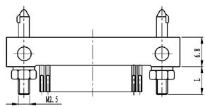 Type TX installation accessories and variations for contact tail end Connectors Product Outline Dimensions