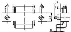 Type T installation accessories and variations for contact tail end Connectors Product Outline Dimensions