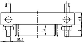 Type TD installation accessories and variations for contact tail end Connectors Product Outline Dimensions