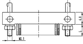 Type TD installation accessories and variations for contact tail end Connectors Product Outline Dimensions