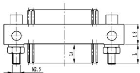 Type ZX installation accessories and variations for contact tail end Connectors Product Outline Dimensions