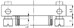 Type ZF installation accessories and variations for contact tail end Connectors Product Outline Dimensions