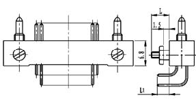 Type ZL installation accessories and variations for contact tail end Connectors Product Outline Dimensions