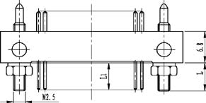 Type ZL installation accessories and variations for contact tail end Connectors Product Outline Dimensions