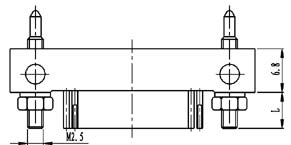 Type ZL installation accessories and variations for contact tail end Connectors Product Outline Dimensions