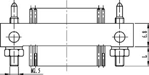 Type ZL installation accessories and variations for contact tail end Connectors Product Outline Dimensions