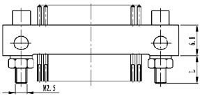 Type ZM installation accessories and variations for contact tail end Connectors Product Outline Dimensions