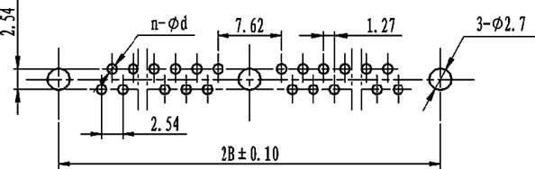 J27A panel cutouts Connectors panel cutouts