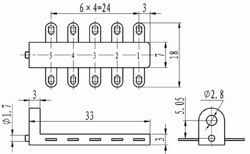 JXB series Connectors Product Outline Dimensions