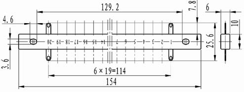 JXB series Connectors Product Outline Dimensions