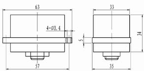 JF series Connectors Product Outline Dimensions