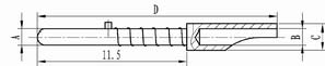 CX-1 series Connectors Product Outline Dimensions