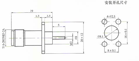 TNC series Connectors Product Outline Dimensions