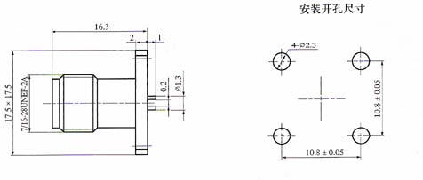 TNC series Connectors Product Outline Dimensions