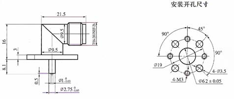 TNC series Connectors Product Outline Dimensions