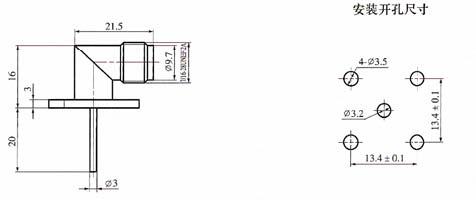 TNC series Connectors Product Outline Dimensions