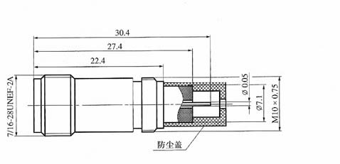 TNC series Connectors Product Outline Dimensions