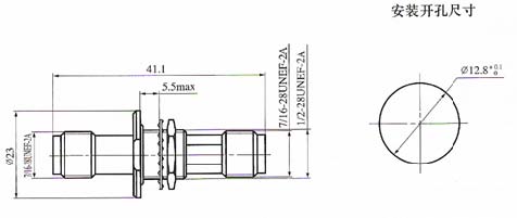 TNC series Connectors Product Outline Dimensions