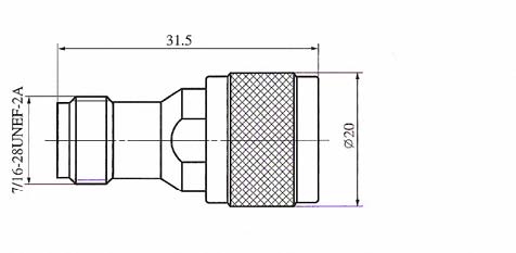 TNC series Connectors Product Outline Dimensions