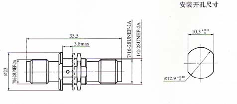 TNC series Connectors Product Outline Dimensions