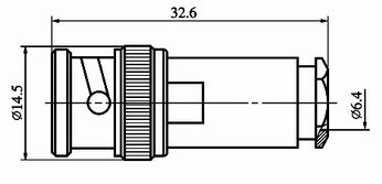 BNC series Connectors Product Outline Dimensions