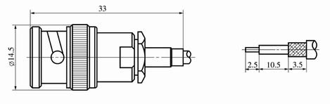 BNC series Connectors Product Outline Dimensions