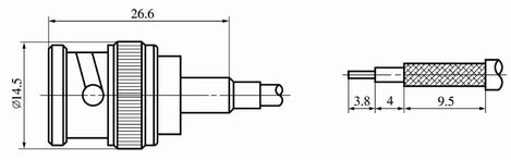 BNC series Connectors Product Outline Dimensions